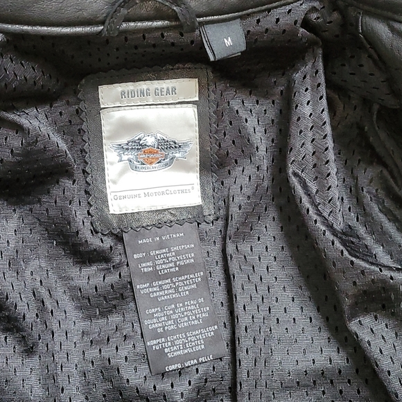 Harley Davidson Leather Riding Jacket - Picture 9 of 14